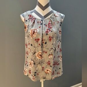 LOFT Floral Sleeveless Blouse